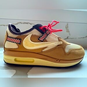Travis Scott x Air Max 1 'Wheat' - Mens Sz 5.5 (Equivalent to Woman’s Sz 7)